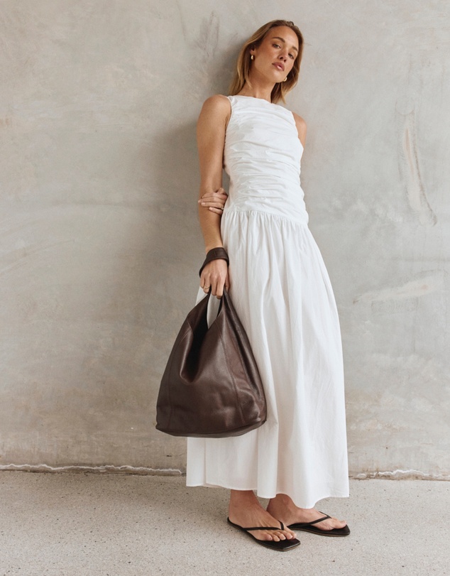 VESTIRSI - Scarlett 2.0 Dark Chocolate Leather Hobo