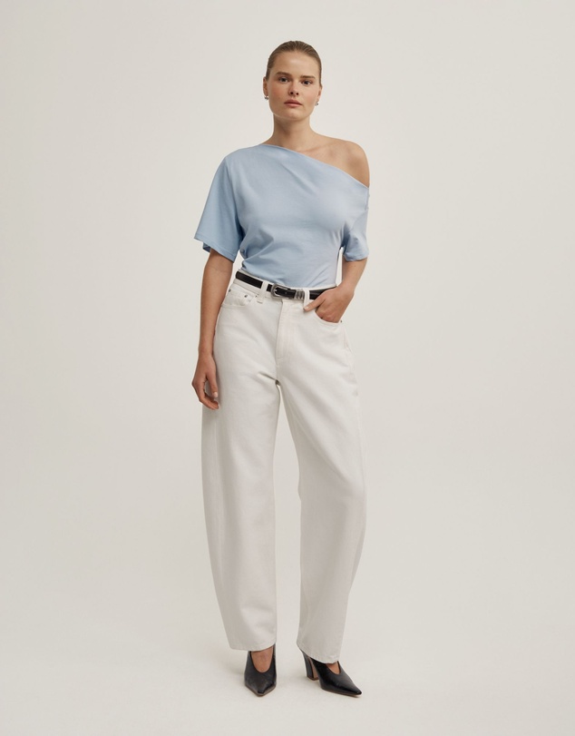 Witchery - Ruched Asymmetric T-shirt