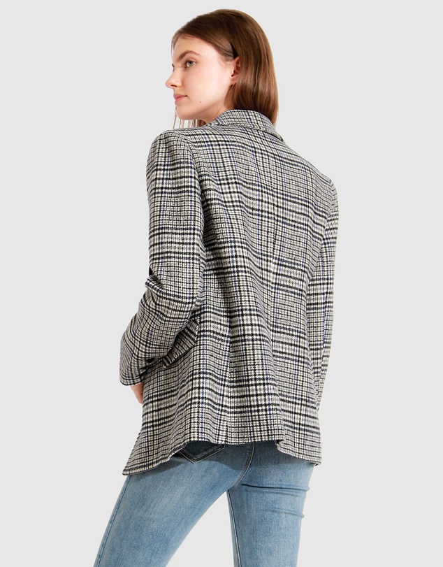 Belle & Bloom - Piccadilly Wool Blend Plaid Blazer
