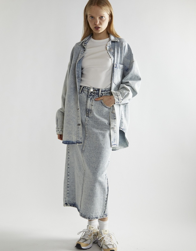 Glamorous - Denim maxi skirt