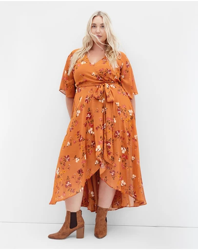 City Chic - Enthral Maxi Print Dress