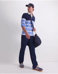 Sportscraft - Long Sleeve Stripe Rugby Polo