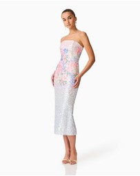 Elliatt - Lurea Strapless Midi Dress