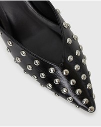 Betts - Lia Low Heel Studded Mules