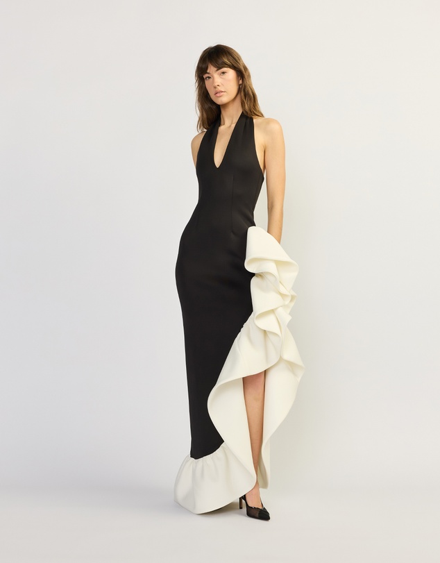 TOJHA - HALIMA CONTRAST MAXI GOWN