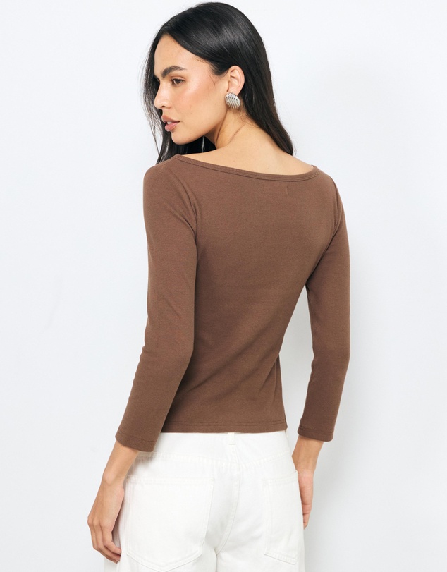 AERE - Ribbed Long Sleeve T-Shirt