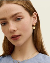 Ottoman Hands - Outline Heart Stud Earrings