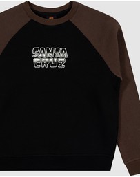 Santa Cruz - Multi Cruz Stack Mono Front Sweater - Teens