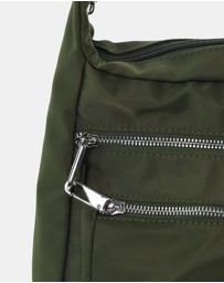 Pierre Cardin - Pierre Cardin Nylon Anti-Theft Cross Body Bag