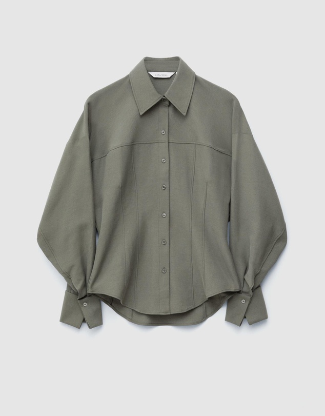 & Other Stories - Balloon-Sleeved Tapered Shirt