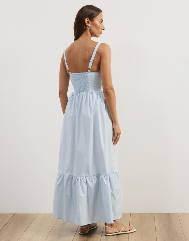 Atmos&Here - Andy Cotton Poplin Midi Dress