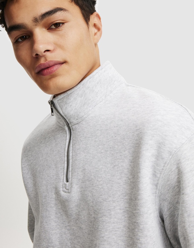 Cotton On - Quarter Zip Fleece Sweater