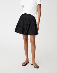 Forcast - Montana Tiered Mini Skirt