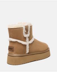 EVERAU - EverAU Ugg Schunck Platform Cow Suede Upper UGG Boots