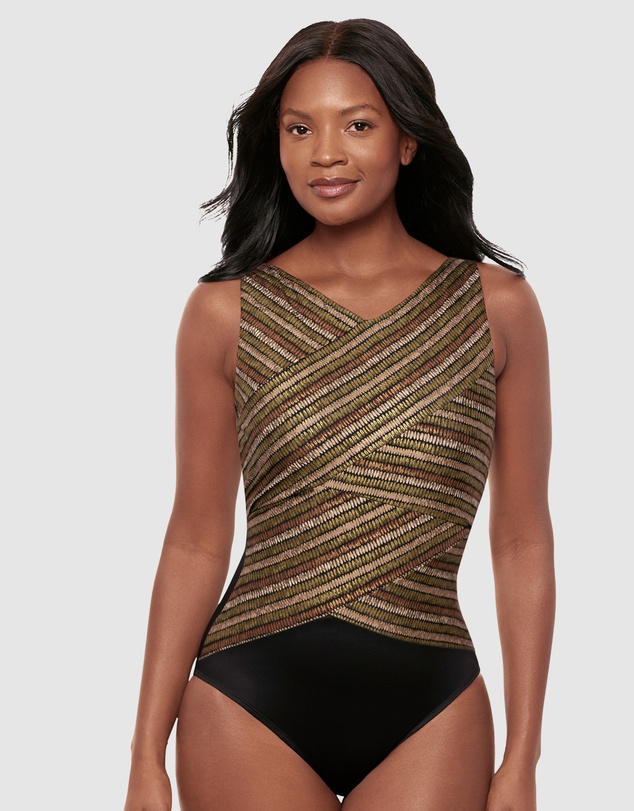 Miraclesuit Swimwear  - Sparkle Sands Brio High Neck Underwired One-Piece Shaping Swimsuit