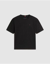 Tommy Hilfiger - Flag Embroidery Crew Neck T-Shirt - Kids