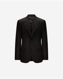 Calibre - Jacquard Wool Suit Jacket Chocolate