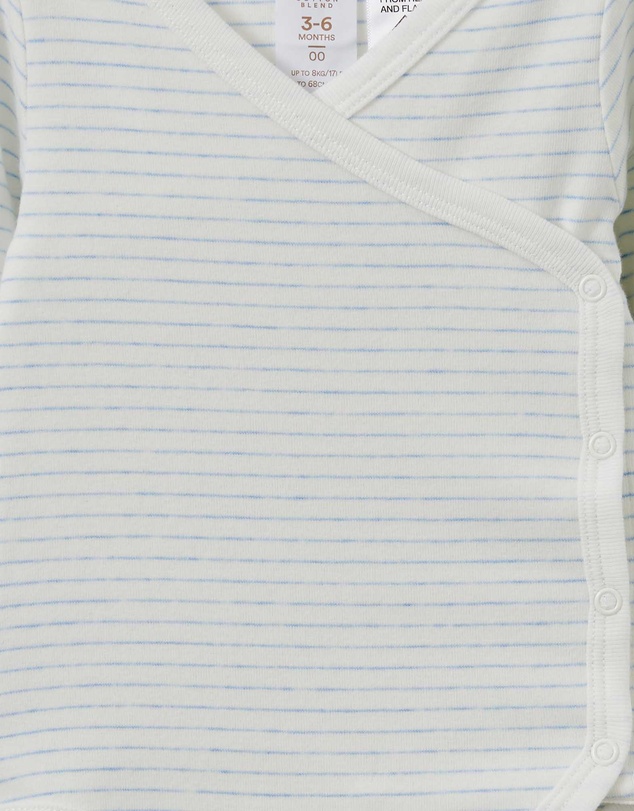 Cotton On Kids - Organic Cross Over Long Sleeve Bubbysuit