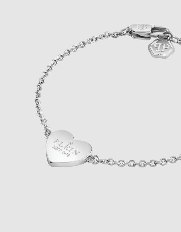 Philipp Plein - Philipp Plein Rocked Heart Silver-Tone Bracelet