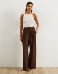 Atmos&Here - Agnes Pleated Tailored Pants