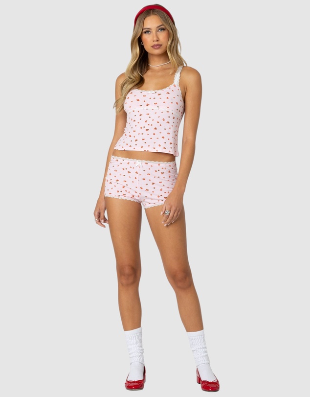 EDIKTED - Strawberry Girl Printed Tank Top