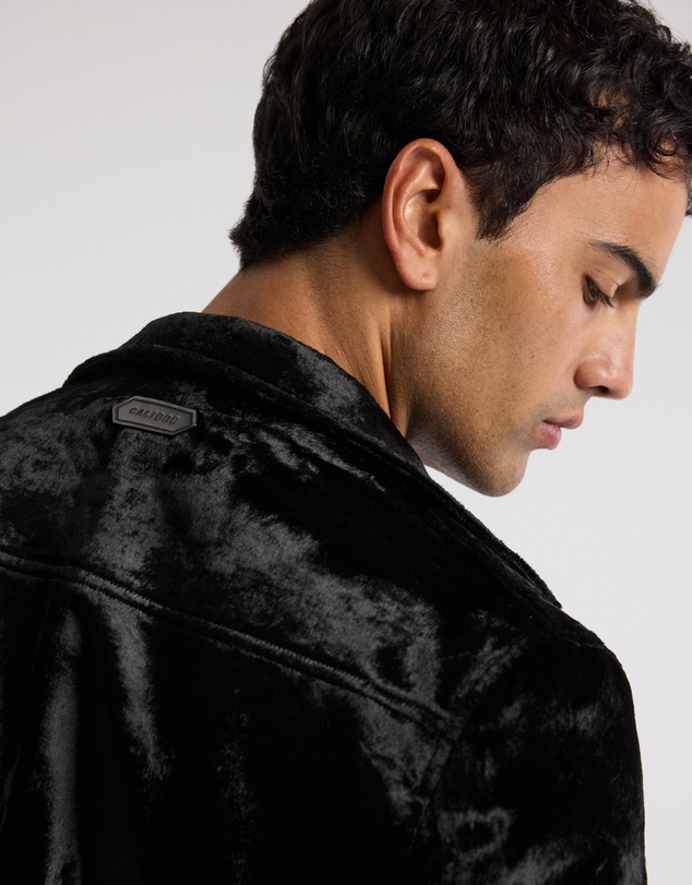 Calibre - Velvet Bomber Jacket Black