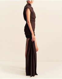 Shona Joy - Campbell Draped Tie Mini Dress