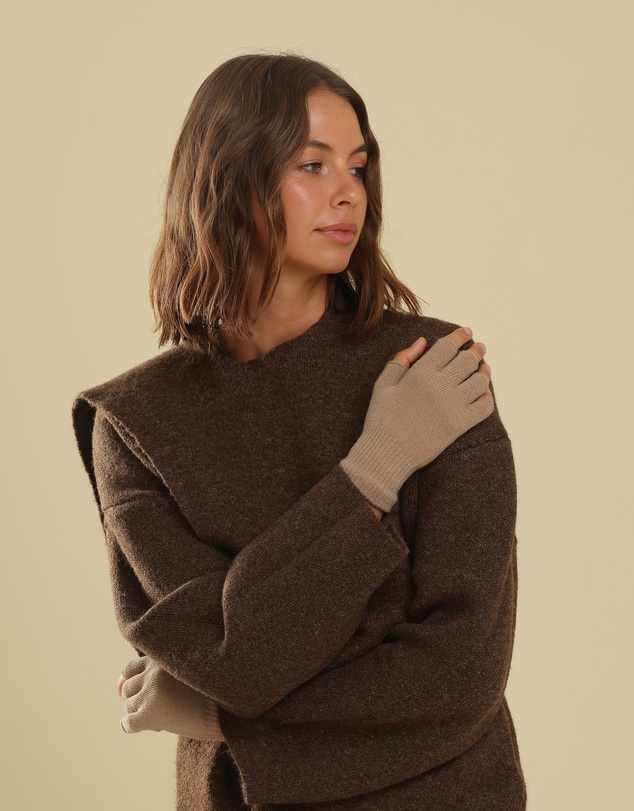 Morgan & Taylor - Jaylah Knitted Fingerless Gloves