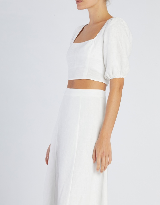 Amelius - Violetta Linen Crop Top
