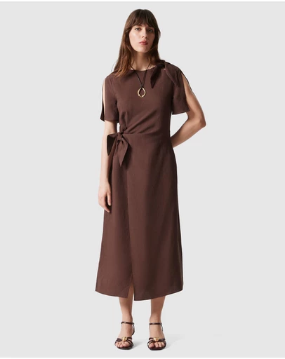 & Other Stories - Knot-Detail Midi Dress