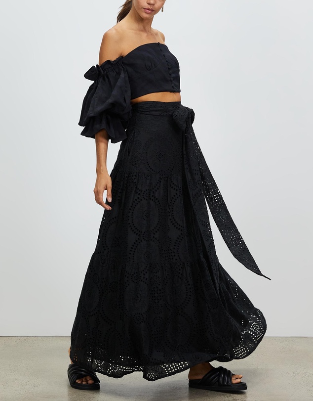 Asilio - Linen Broderie Skirt