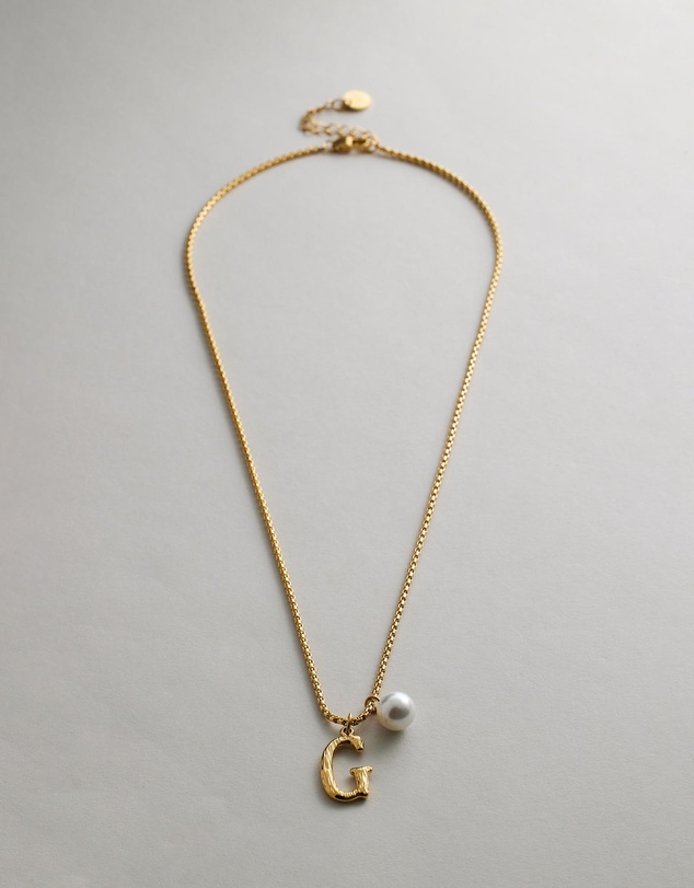 Zahar - Pearl Letter G Necklace