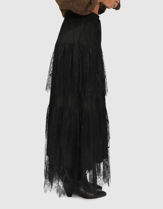 Belle & Bloom - Dreamy Days Lace Tiered Skirt