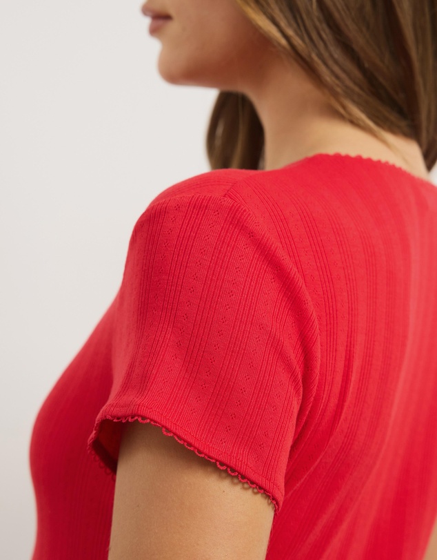 Atmos&Here - Darcie Pointelle Baby Tee