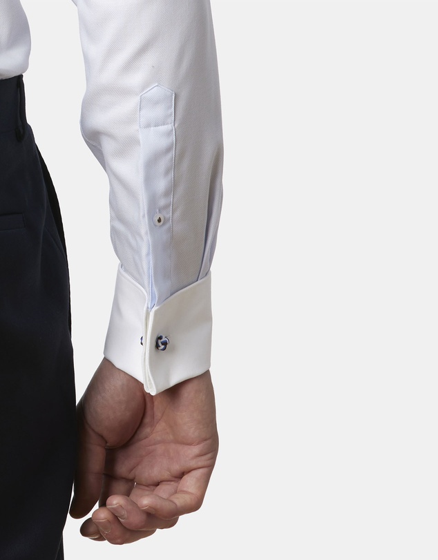 Abelard - Toulon Dobby White Trim Slim Fit Shirt