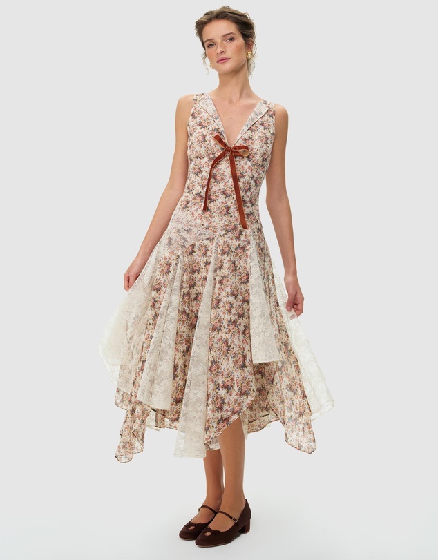 For Love & Lemons - Betsy Floral Midi Dress