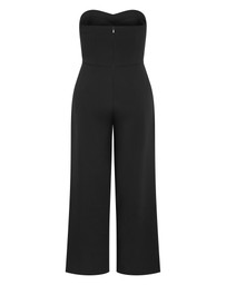 City Chic - Plus size Alexi Strapless Jumpsuit - black