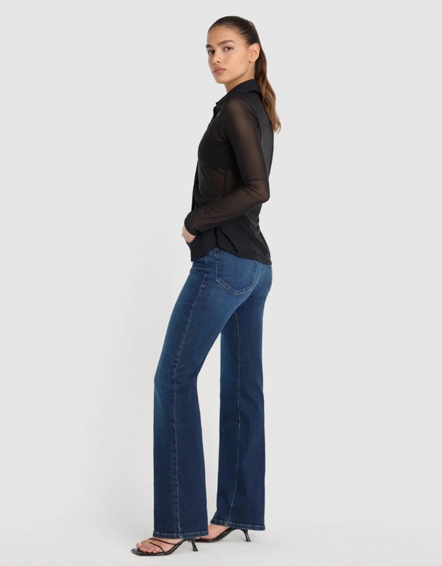 Good American - Soft Tech Good True Straight Jeans