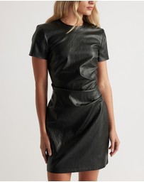 Decjuba - Monica Faux Leather Mini Dress