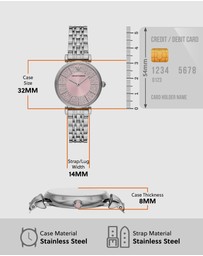 Emporio Armani - Silver Tone Analogue Watch