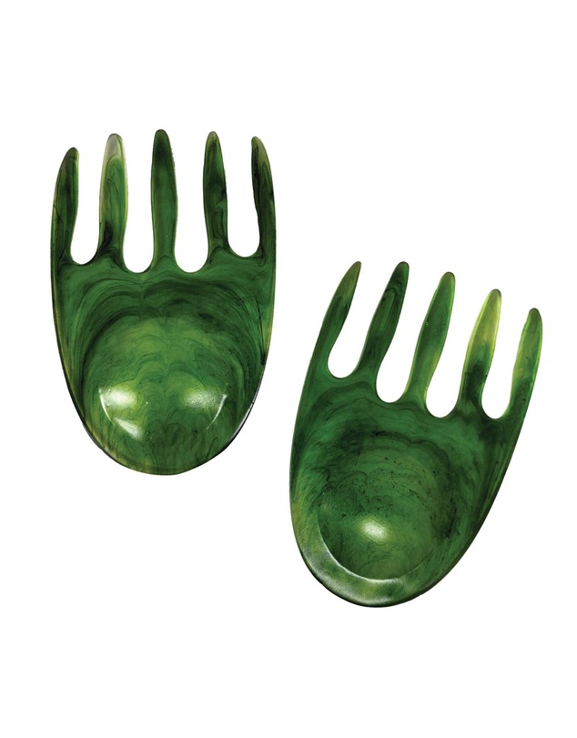 Urban Attitude - Urban Attitude SHELLY Salad Hands Servers Length 14cm, Width 9.3cm - Sage Mist