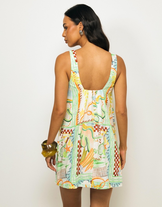 AERE - Lana Linen Mini Dress