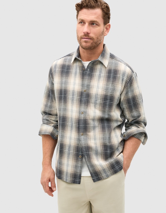 Seed Heritage - Long Sleeve Cotton Check Shirt