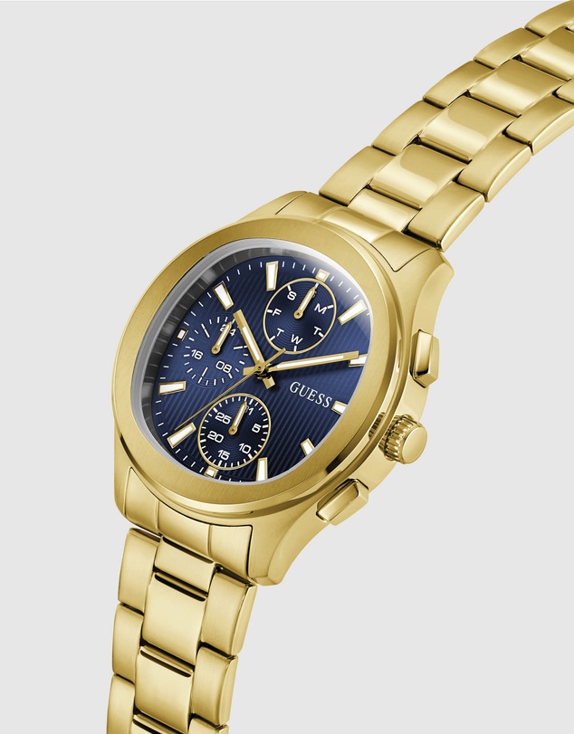 GUESS - GUESS Men's Gold-Tone Multifunction Watch