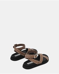 Steve Madden - My Bestie-S Taupe Suede Sandals