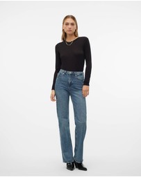 Vero Moda - Tessa High Waisted Straight Jeans