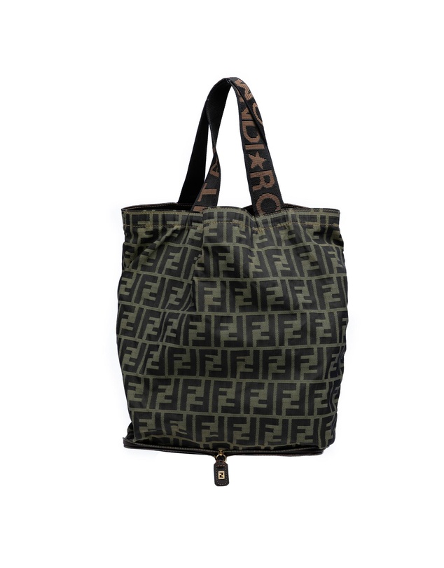 Pre-Loved by Azura Reborn - Pre-Loved Zucca Canvas and Nylon Foldable Tote