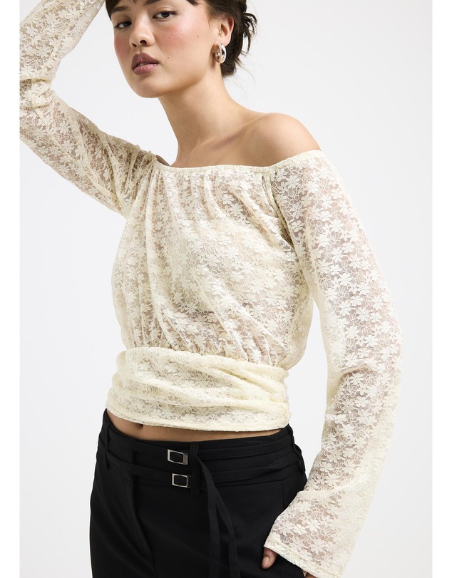 Alice In The Eve - Amara Draped Off Shoulder Top