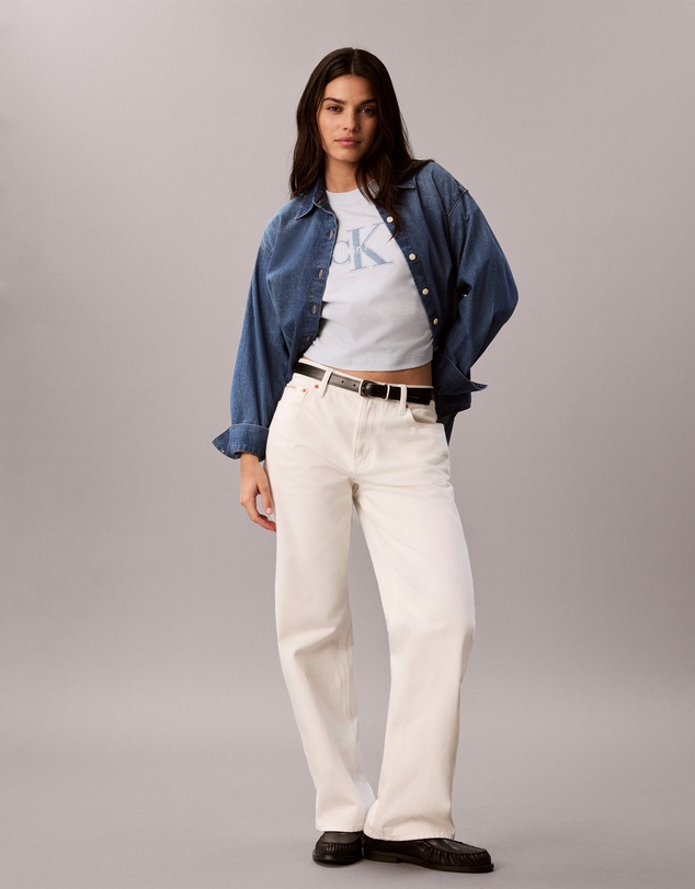 Calvin Klein Jeans - Denim Monologo Boxy T-Shirt
