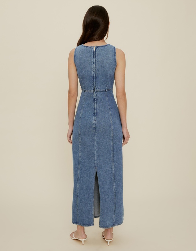 The Fated - Gracie Denim Midi Dress